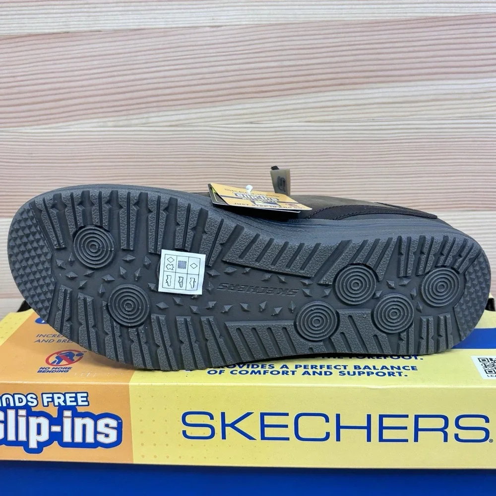SKECHERS Melson-Edrick Brown Slip-ins Loafer Shoe Men's size 9 Hands Free